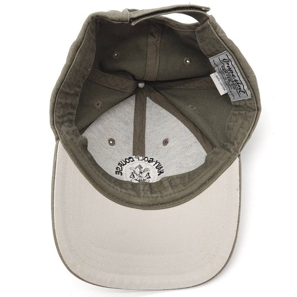 Navy Golf Course‎ Seal Beach Strapback Hat Baseball Dad Cap Gray Embroidered - Picture 6 of 7
